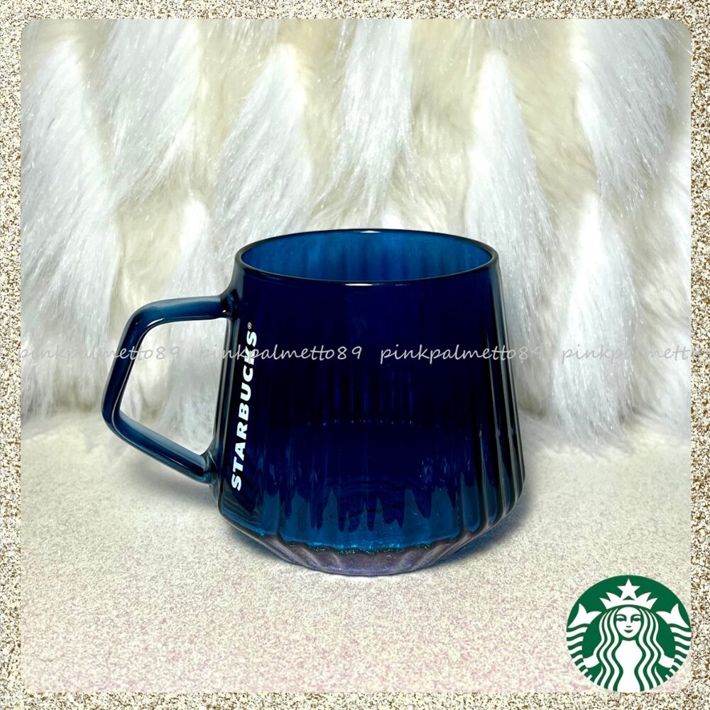 💙 NWT 2026 Starbucks Sapphire Blue Glass 16oz Mug